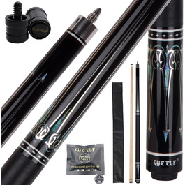 Професійний бильдардний кий CUEELF з канадського клена, 13 мм наконечник, 19/19.5/20/20.5/20.5 мм, 595 мл, 20 oz, зелений