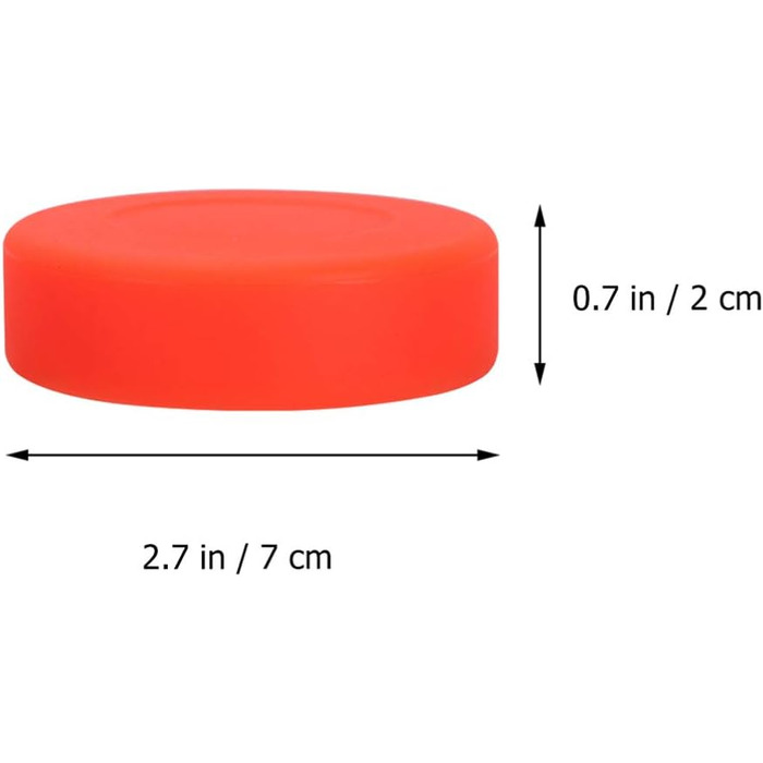 10 шайб для хокею LIOOBO для тренувань та вуличного хокею (помаранчеві)