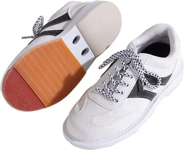 Жіночі боулінгіві туфлі. Спортивні, легкі, з м'якою шкірою, шнуровка, мода, розмір 38 EU, білі