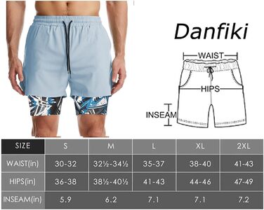 Чоловічі спортивні шорти 2-в-1 для бігу, тренувань та активного відпочинку (M, синій з камуфляжною підкладкою)