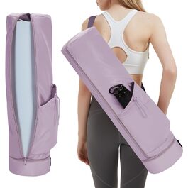Сумка для йоги Yogatasche Damen Lila з відділенням для мокрого одягу, тримачем для пляшки та повнорозмірною блискавкою