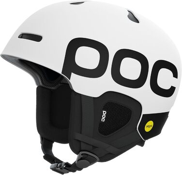 Універсальний лижний та сноубордичний шолом POC Auric Cut BC MIPS, ABS, розмір M-L (55-58 см), матовий білий