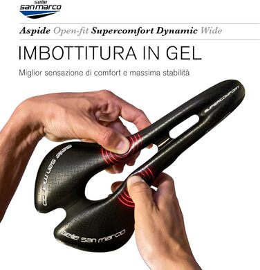 Велосипедне сідло Selle San Marco Aspide L, чорне