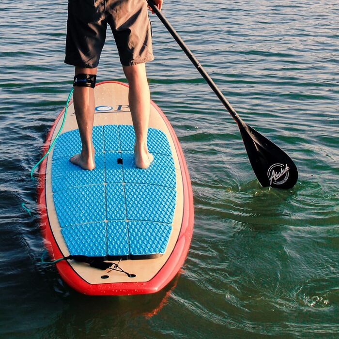 SUP весло Abahub 3-секційне карбонове з чохлом, телескопічне 170-218 см, карбоновий держак, пластикове лезо, чорне/сіре/синє/помаранчеве/червоне/жовте, для SUP-дошки та серфборду
