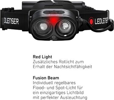 Ліхтар налобний LED Ledlenser H19R Core, 3500 люмен, акумуляторний, водонепроникний IP67, дальність 300 м