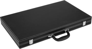 Набір для гри в шашки Engelhart Deluxe 21 дюйм (54 см) - якісні матеріали, перламутрові фішки, 2 стаканчики