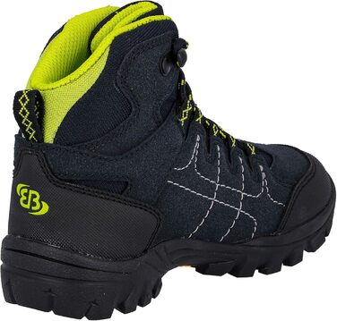 Черевики трекінгові дитячі Brütting Mount Shasta Hi, 39 EU, блакитно-лимонні