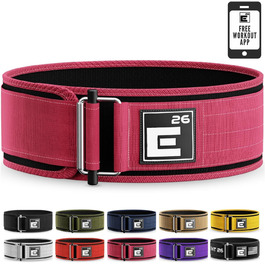 Пояс для важкої атлетики Element 26 Miami Pink - регульований, для CrossFit, пауерліфтингу, олімпійських видів спорту