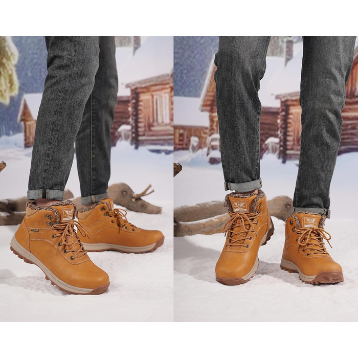 Зимові черевики ARRIGO BELLO: утеплені, непромокаючі, антиковзаючі, унісекс, розмір 36-46 (жовтий)