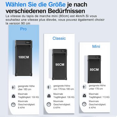 Доріжка для ходьби Lacuffy Raceable, тиха бігова доріжка для дому, макс. 136 кг, з LCD-дисплеєм і додатком, підлогова доріжка під стіл, тренувальні програми та AI-тренування, 100 см, чорна