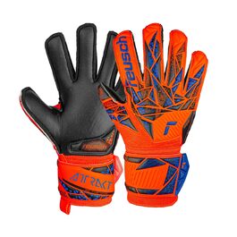 Воротарські рукавички Reusch Attrakt Silver Junior: дитячі, для футболу, універсальні (оранжево-синьо-чорні)