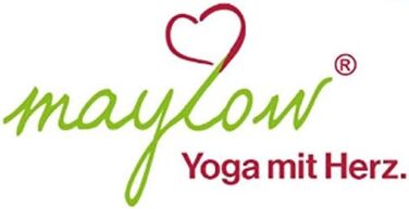 Медитаційна подушка maylow Yoga з вишивкою «Квітка життя», 33x15 см, для йоги і медитації, наповнювач з органічної лушпиння спельти, чохол і внутрішня подушка з бавовни, знімний, червоний