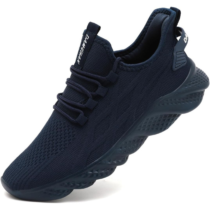 Чоловічі спортивні кросівки для бігу, тенісу, джогінгу та ходьби. Легкі, дихаючі, для вуличної активності та фітнесу. Розмір 46 EU, колір темно-синій