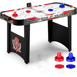 Набір для гри в аерохокей з цифровою системою підрахунку очок, 4 фути, для дорослих (2 шайби, 2 ручки)