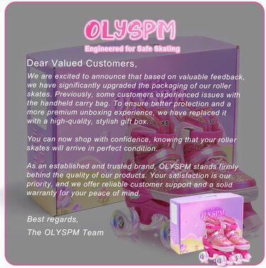 Ролики для дівчаток, 4 розміри, світловідбиваючі, ролики з підсвічуванням, для початківців, подарунок на Новий рік та день народження, S (EU28-31), рожеві