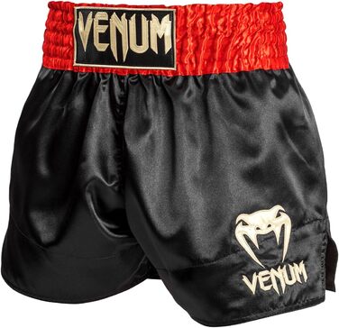 Шорти для тайського боксу Venum Classic Muay Thai (Червоний/Чорний/Золотий, S Slim)