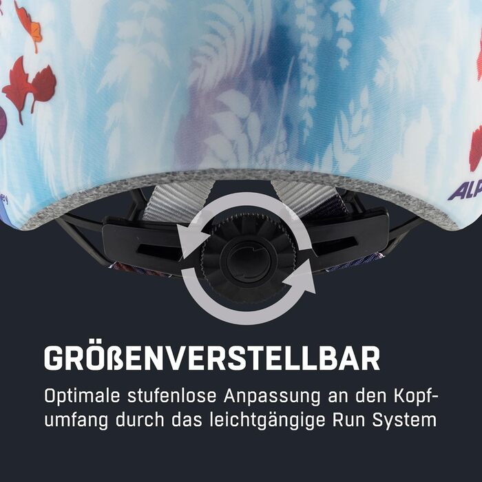 Дитячий велошолом ALPINA Hackney з LED, Frozen II, S (47-51 см) - легкий та міцний