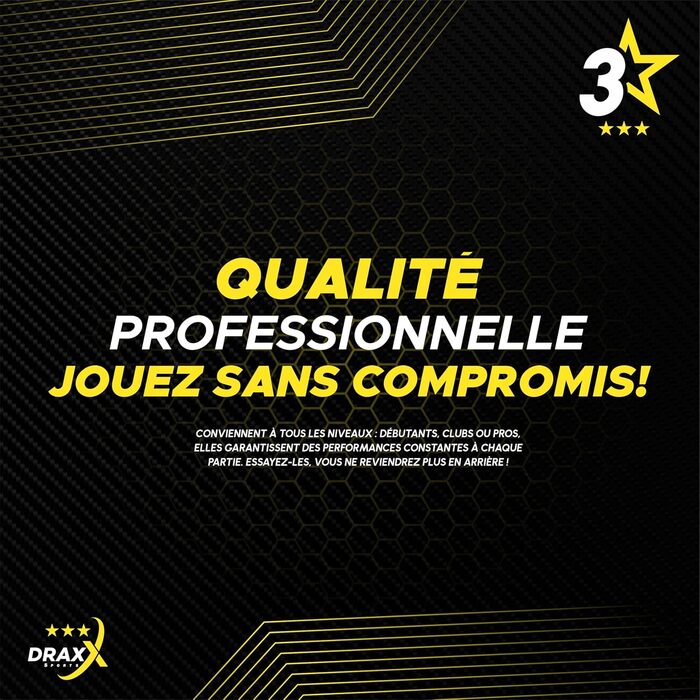Турнірні тенісні м'ячі для настільного тенісу, 3 зірки, розмір 40+, 24 шт.