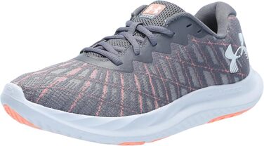 Чоловічі бігові кросівки Under Armour Charged Breeze 2 (45.5 EU, Сірий/Помаранчевий)