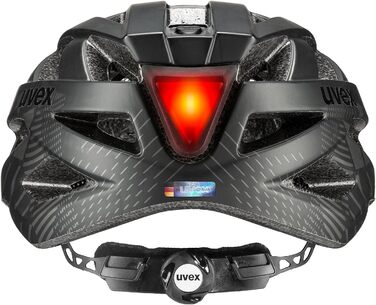 Велошолом Uvex City i-vo для міста з LED-світлом, регульований розмір, легкий, для жінок і чоловіків