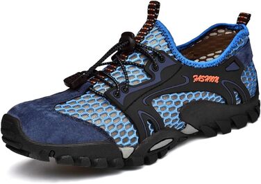 Чоловічі спортивні сандалії FLARUT для туризму та хайкінгу, літні, дихаючі, водонепроникні, блакитні (41 EU)