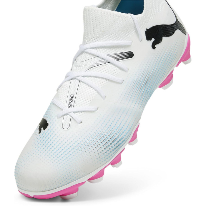 Дитячі футбольні бутси PUMA Future 7 Match BNA FG/AG Jr – біло-зелені (34.5 EU)
