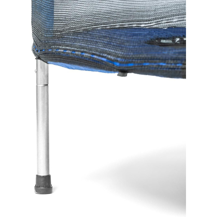 Батут для дітей Salty 140 см з сіткою, захистом та блискавкою, блакитний (для дому та вулиці)