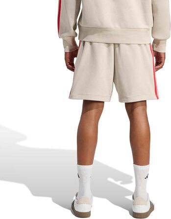 Чоловічі спортивні шорти Adidas Essential Three Stripes French Terry (розмір 4XL, колір Wonder Alumina/Pure Ruby)