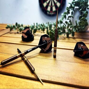 Дротики Red Dragon Peter Snakebite Wright Copper Fusion Premium Wolfram, 23 г, з оперенням і стрижнями