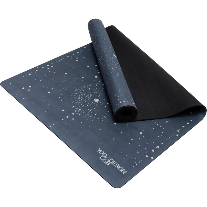 Йога мат Yoga Design Lab Combo: неслизька, мат/рушник, надійне зчеплення при потовиділенні, натуральний каучук, з ремінком Celestial 3.5mm