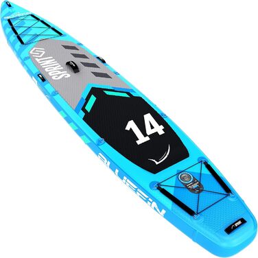 Bluefin SUP 14' Sprint Carbon - надувна карбонова дошка для сапсерфінгу, комплект весло та аксесуари