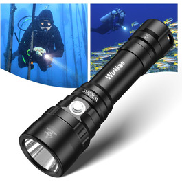 Ліхтар під водою Wurkkos 1950 Lumen SST40 LED, глибина до 150м, IPX8, з зарядним пристроєм
