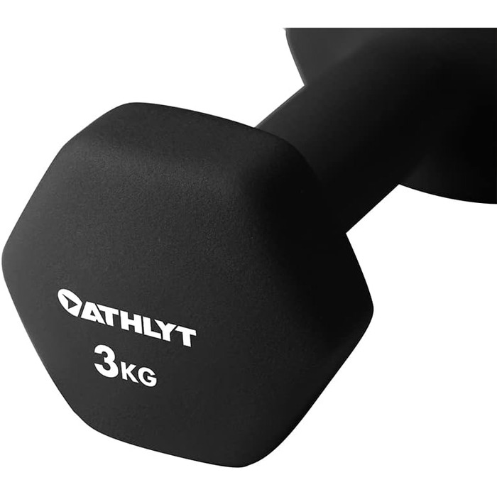 Гантелі ATHLYT неопренові 2 x 3 кг для фітнесу