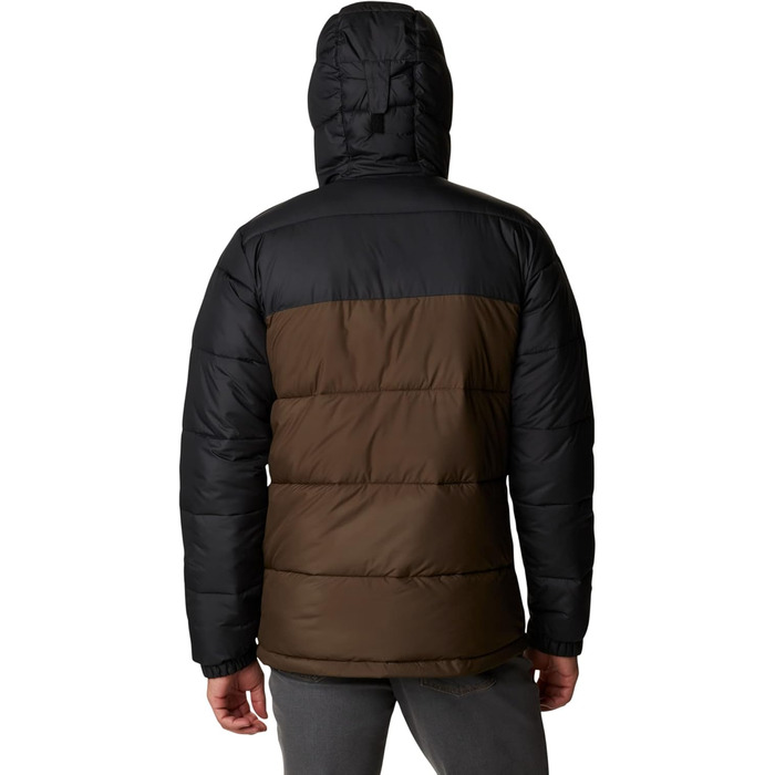 Куртка Columbia Pike Lake Hooded чоловіча, оливково-чорна, XL - тепла степлена куртка з капюшоном