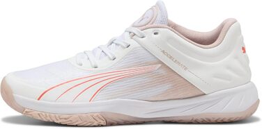 Жіночі кросівки PUMA Accelerate Turbo W+ для залу, 37 EU, білий, червоний, рожевий кварц, альпійський сніг