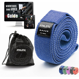 Преміум еластичні стрічки для фітнесу Athletic Aesthetics (5 шт., 35-60 кг) + сумка та відеокурс