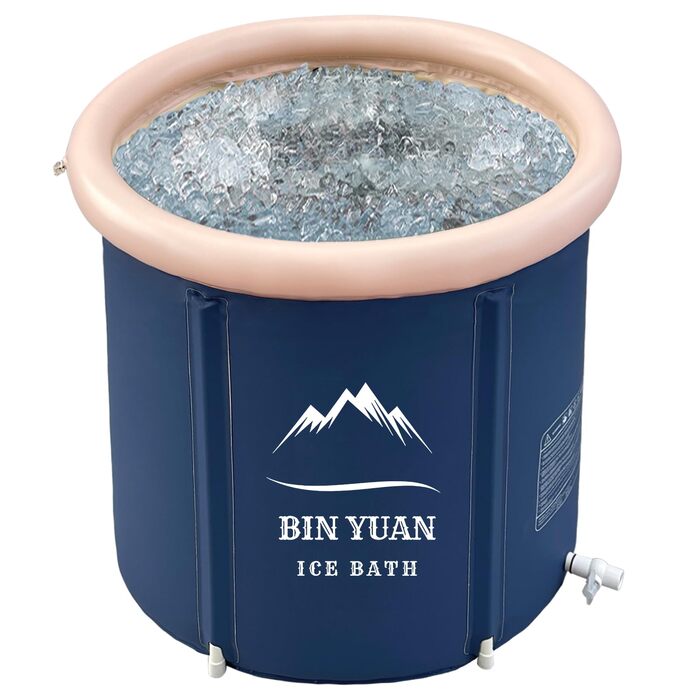 Надувна складана ванна 75x75 см для еко-відпочинку: ванна для льодяного душу, SPA, сауни та відпочинку на природі