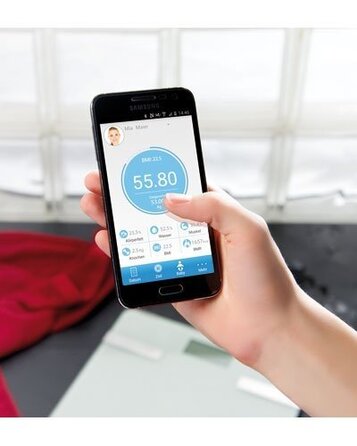 newgen medicals Розумна ваги для аналізу складу тіла 6в1 з Bluetooth 4.0, додатком для Android та iOS, персональні електронні ваги