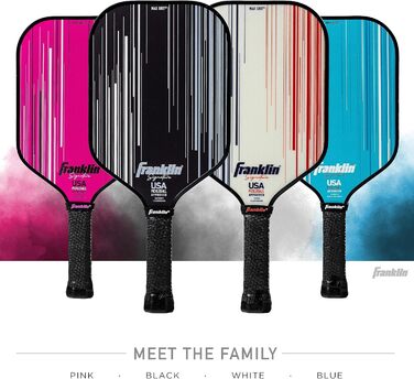 Професійна ракетка для піклболу Franklin Sports Signature Series з покриттям MaxGrit, турнірна, сертифікована USAPA