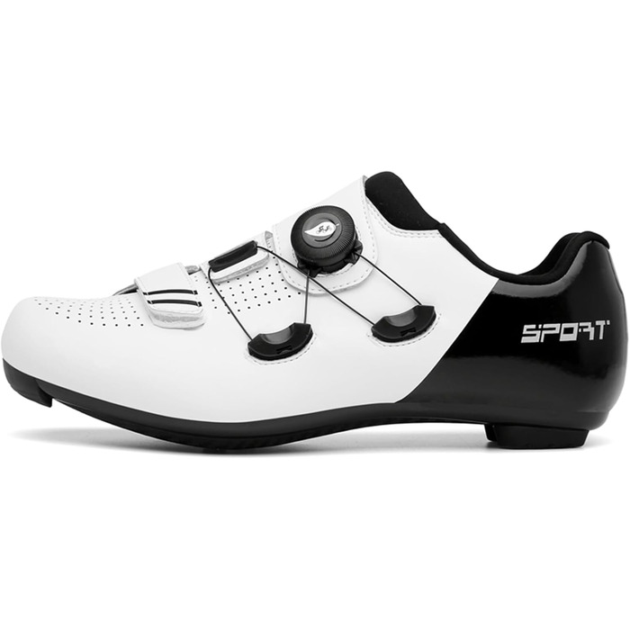 Велотуфлі NGARY для чоловіків та жінок, сумісні з Peloton, Look, SPD, SPD-SL, Delta, білі