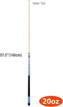 Набір з 2 київ для більяру Moyan, 58'' (147 см), 2 частини, дерево (клен)