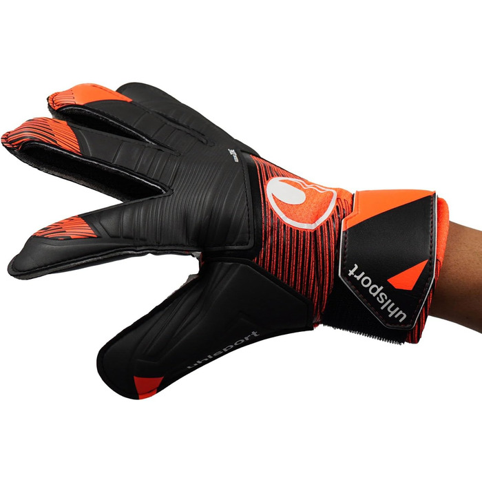Воротарські рукавички Uhlsport Starter Resist+ для юніорів, унісекс, флуоресцентно-оранжеві/чорні/білі, футбольні