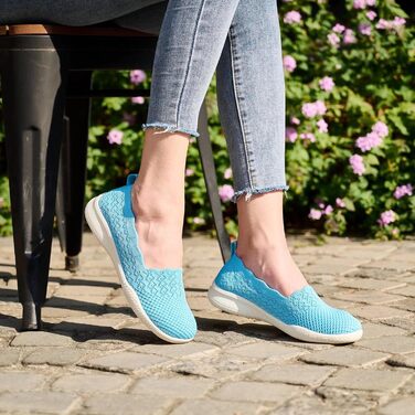 Жіночі трекінгові черевики Puxowe: легкі, дихаючі, зручні, мінімалістичні, розмір 38 EU, світло-блакитні