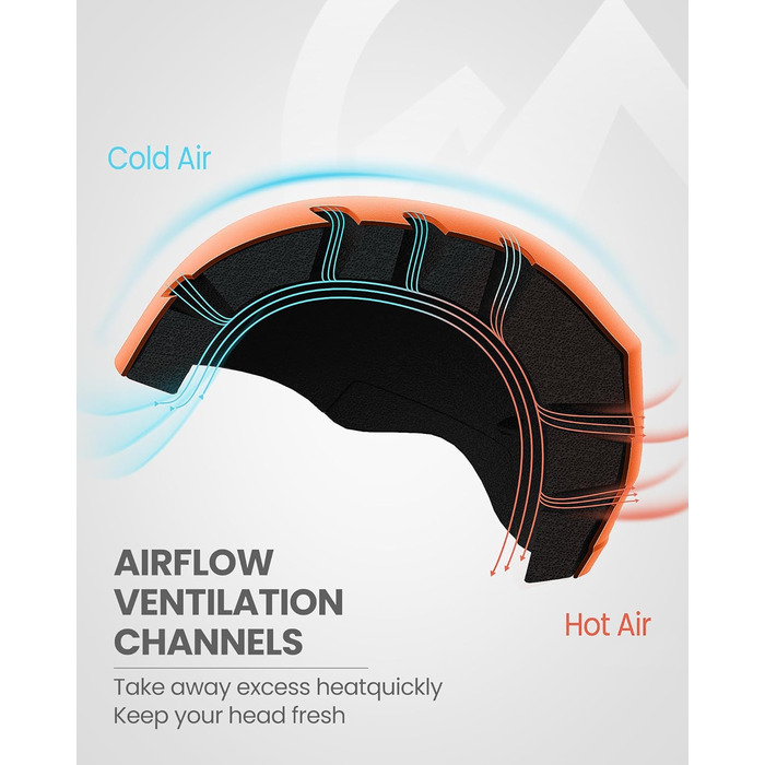 Набір для сноубордингу та лижного спорту Outdooraster: шлем та маска (матовий помаранчевий, L)