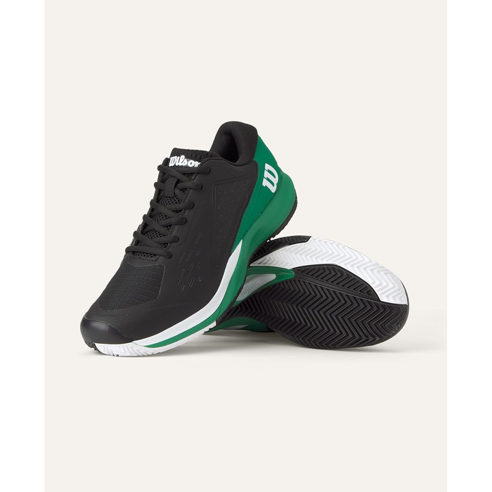 Тенісне взуття Wilson Rush Pro Ace Clay для ґрунту, чорний/білий, 44 EU