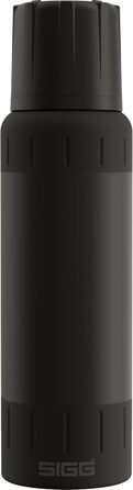 Термос SIGG Alpine Star 1 л, 27 годин гаряче, 100 годин холодне, з чашкою, нержавіюча сталь 18/8, для кемпінгу та подорожей, BPA-free, чорний, герметичний