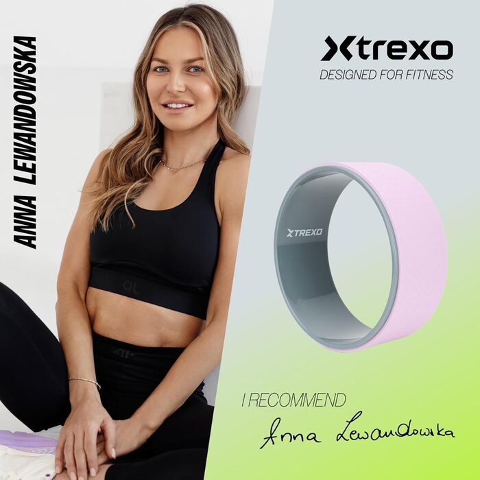 Килимок для йоги XTREXO Lila 32 см - екологічний, з TPE та PP, антиковзаюча поверхня