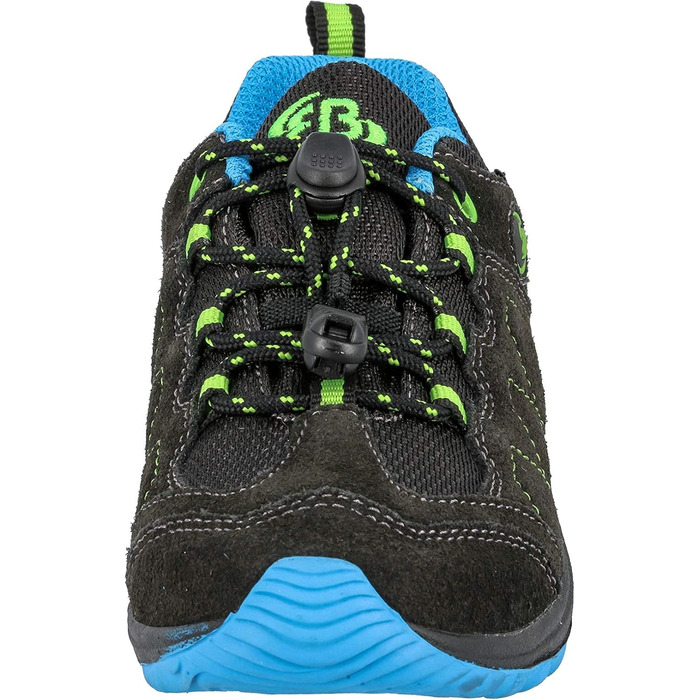 Черевики трекінгові та для прогулянок Brütting Kinder Bergen Low, унісекс, 38 EU, антрацит, синій, лимонний