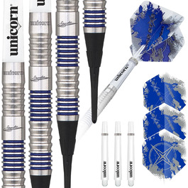 Дротики Unicorn Star Soft Dart Gary Anderson 20 г, сріблясті