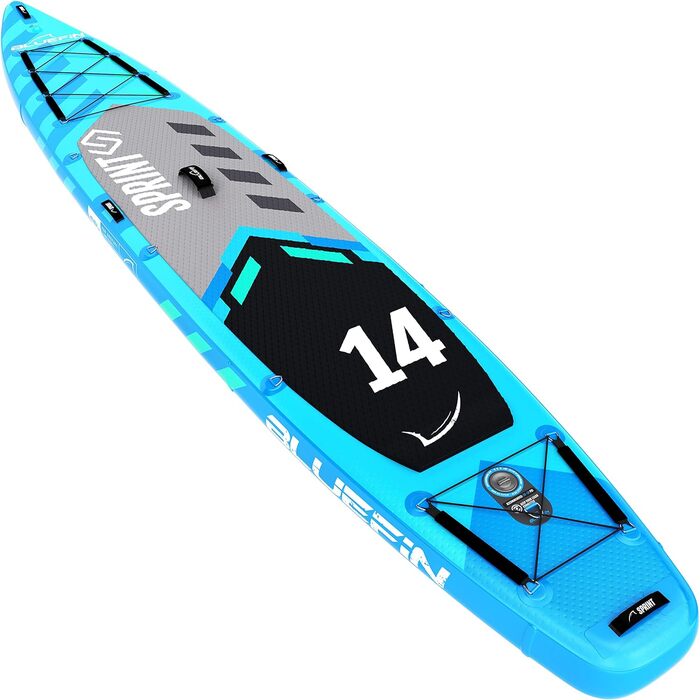 Bluefin SUP 14' Sprint Carbon - надувна карбонова дошка для сапсерфінгу, комплект весло та аксесуари